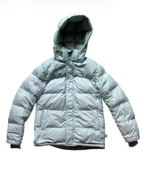 Aritzia Super Puff Women's Aqua Down Puffer Jacket Size 3XS Fits Like XS